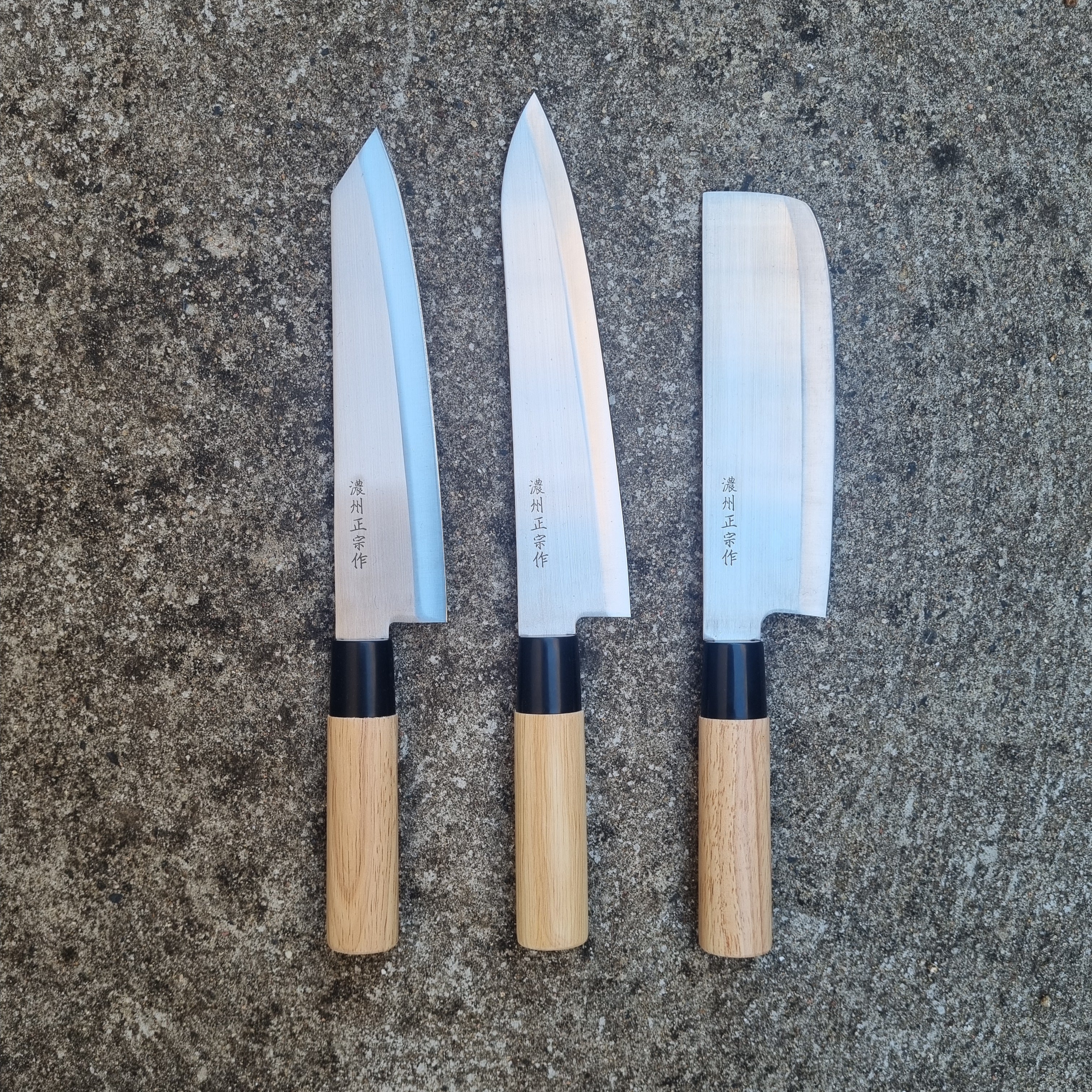 Satake - Japanese 4 piece knife set Magnolia Wood – KookGigant