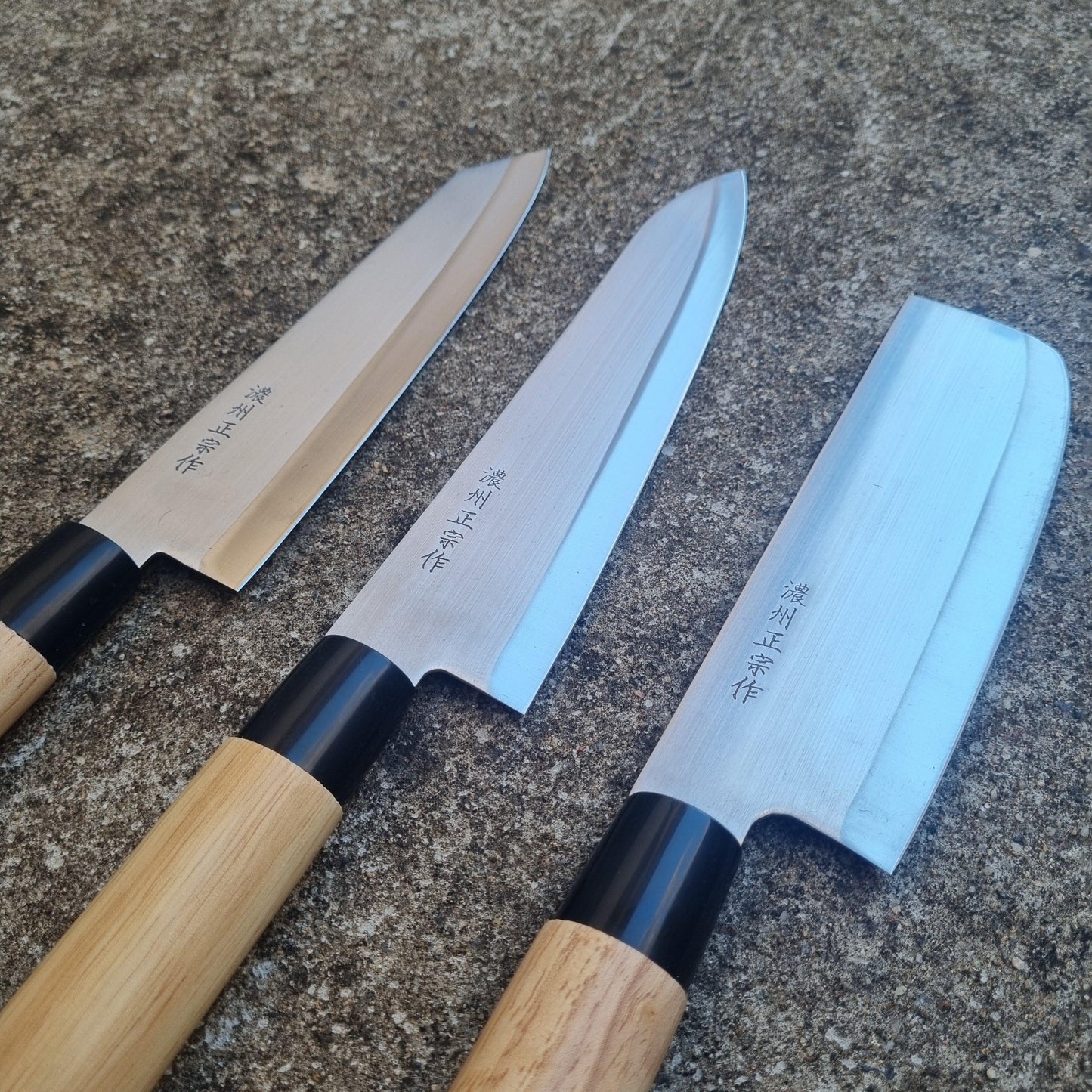 Satake Wabocho - 3 knives set - Japaneseknivesau