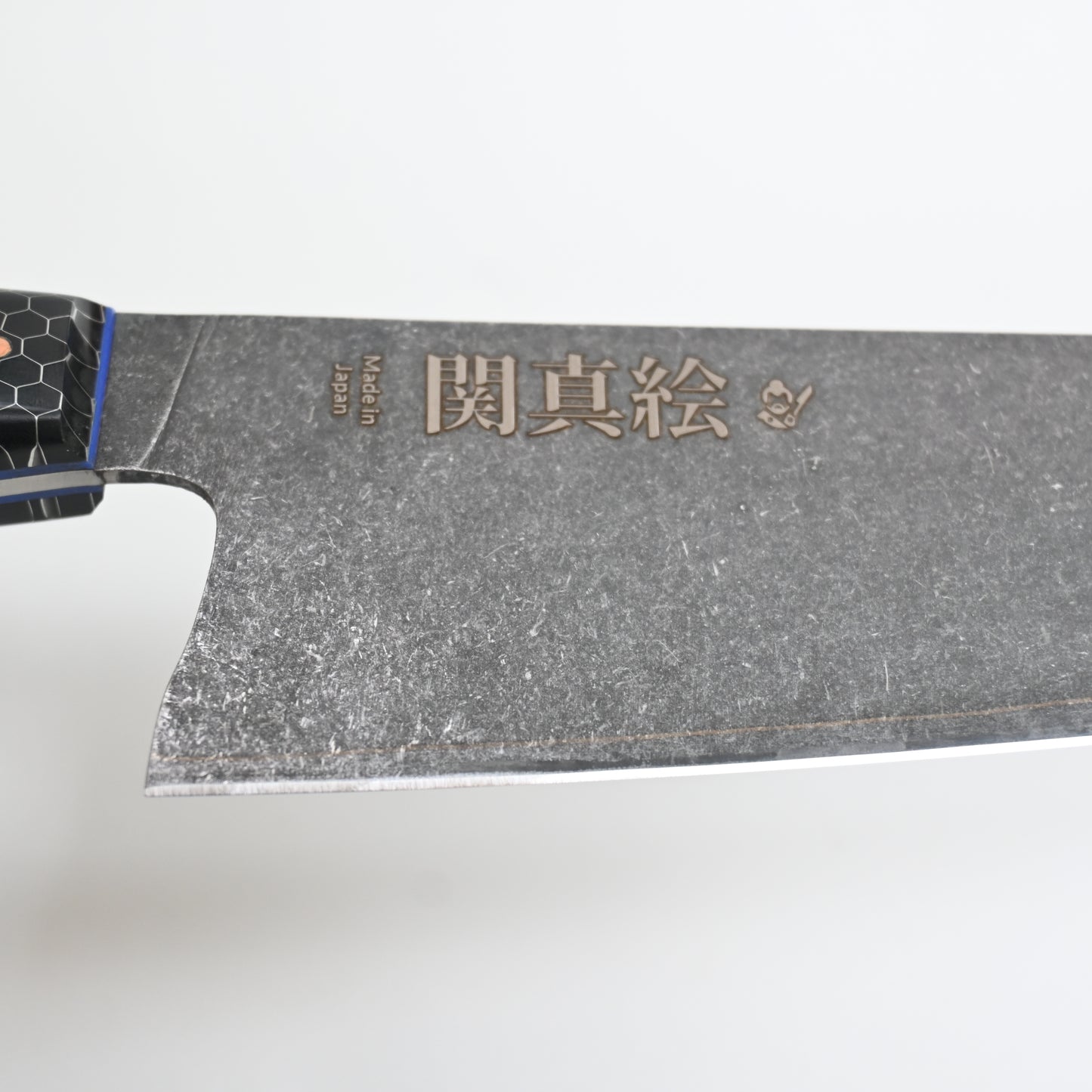 Seki Mae Kiritsuke knife vg10 230mm honey blue handle