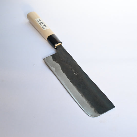 Okumura - Nakiri, 165 mm | Black Steel - Japaneseknivesau