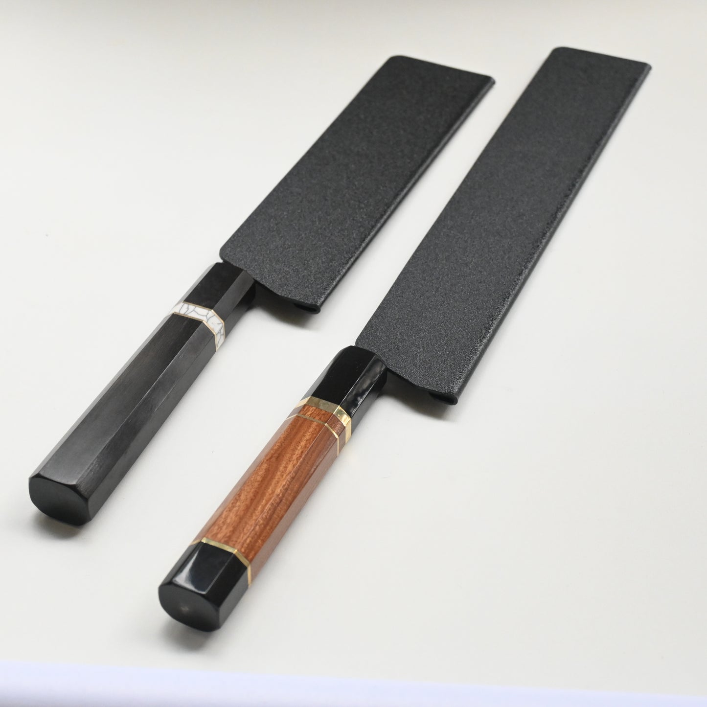 Seki mae Damascus - 2 knives set + blade covers