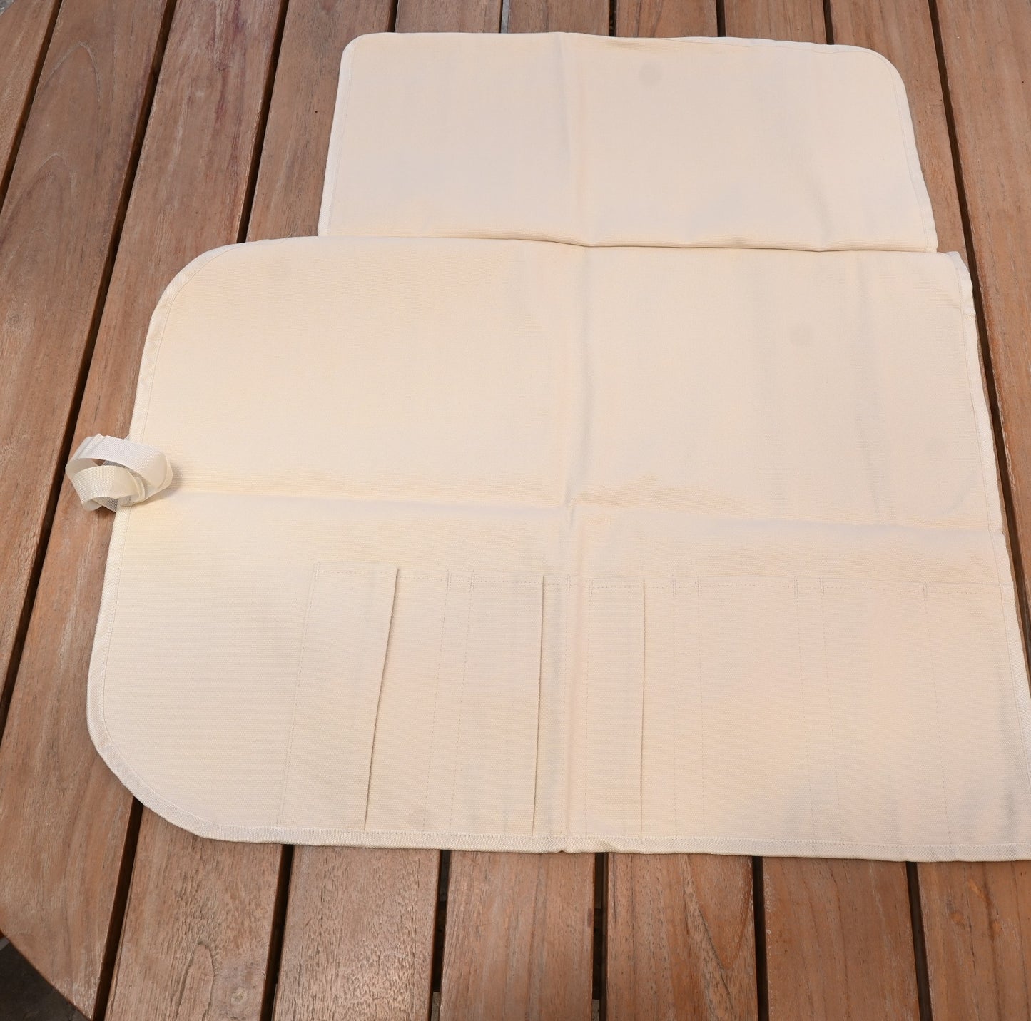 Knife Bag - créme Cotton XL | 6 pockets