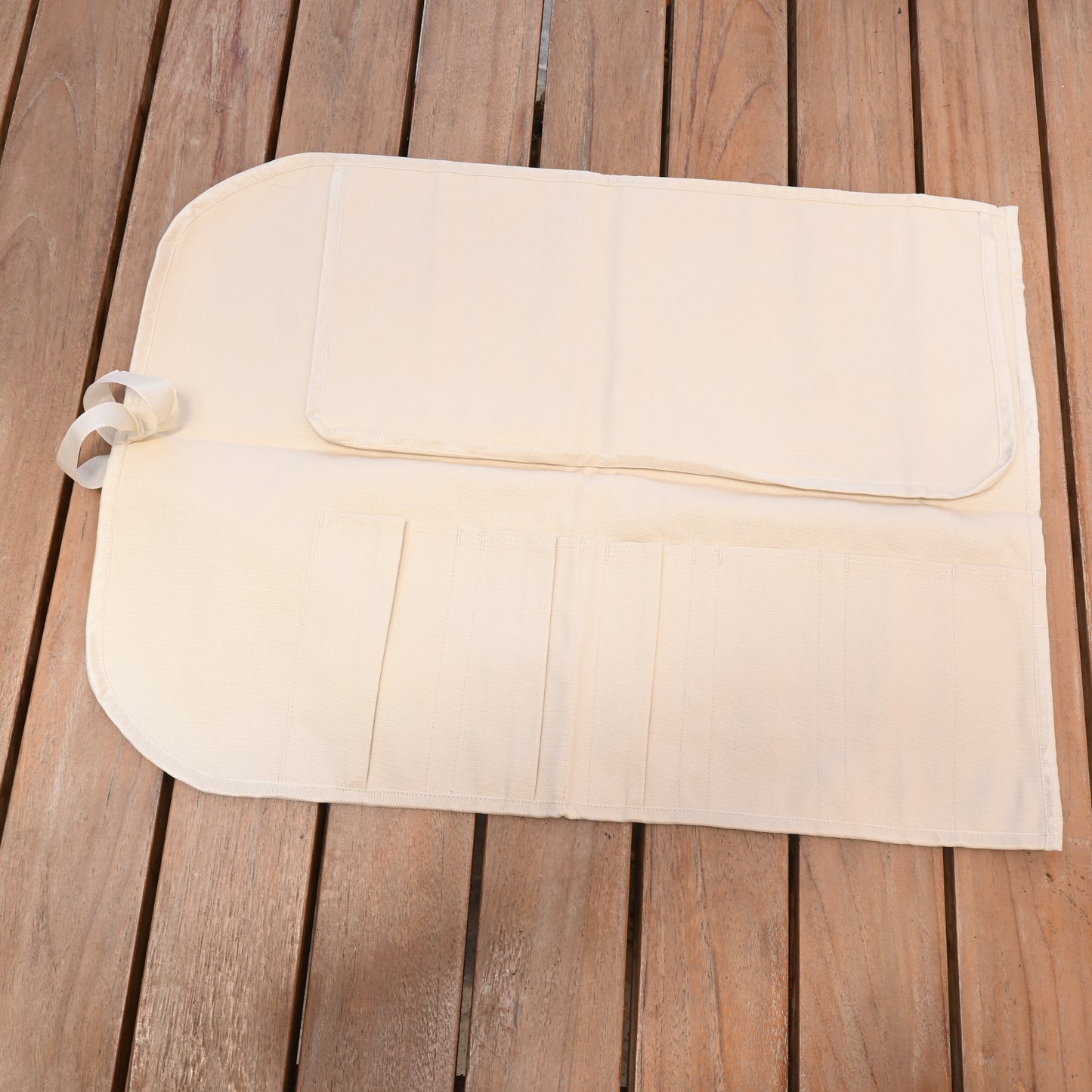 Knife Bag - créme Cotton XL | 6 pockets