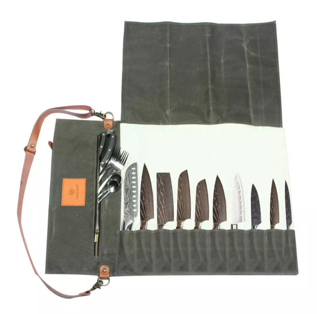 Knife roll - waxed - Japaneseknivesau