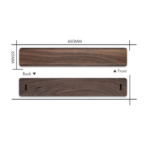 Super Magnetic knife rack, 460 mm | Black Walnut wood