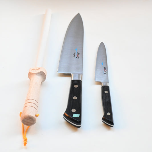 Mac - Professional Chef bundle - 2 knives + Honing Rod Set - Japaneseknivesau