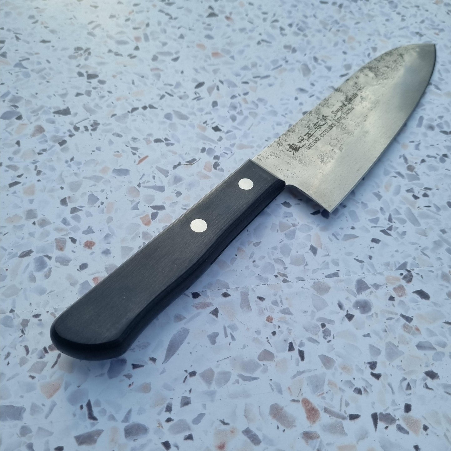 Satake - Santoku, 170 mm | 420J2 steel - Japaneseknivesau