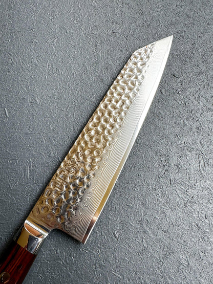 Seki Mae Kiritsuke damascus steel 210mm rosewood handle