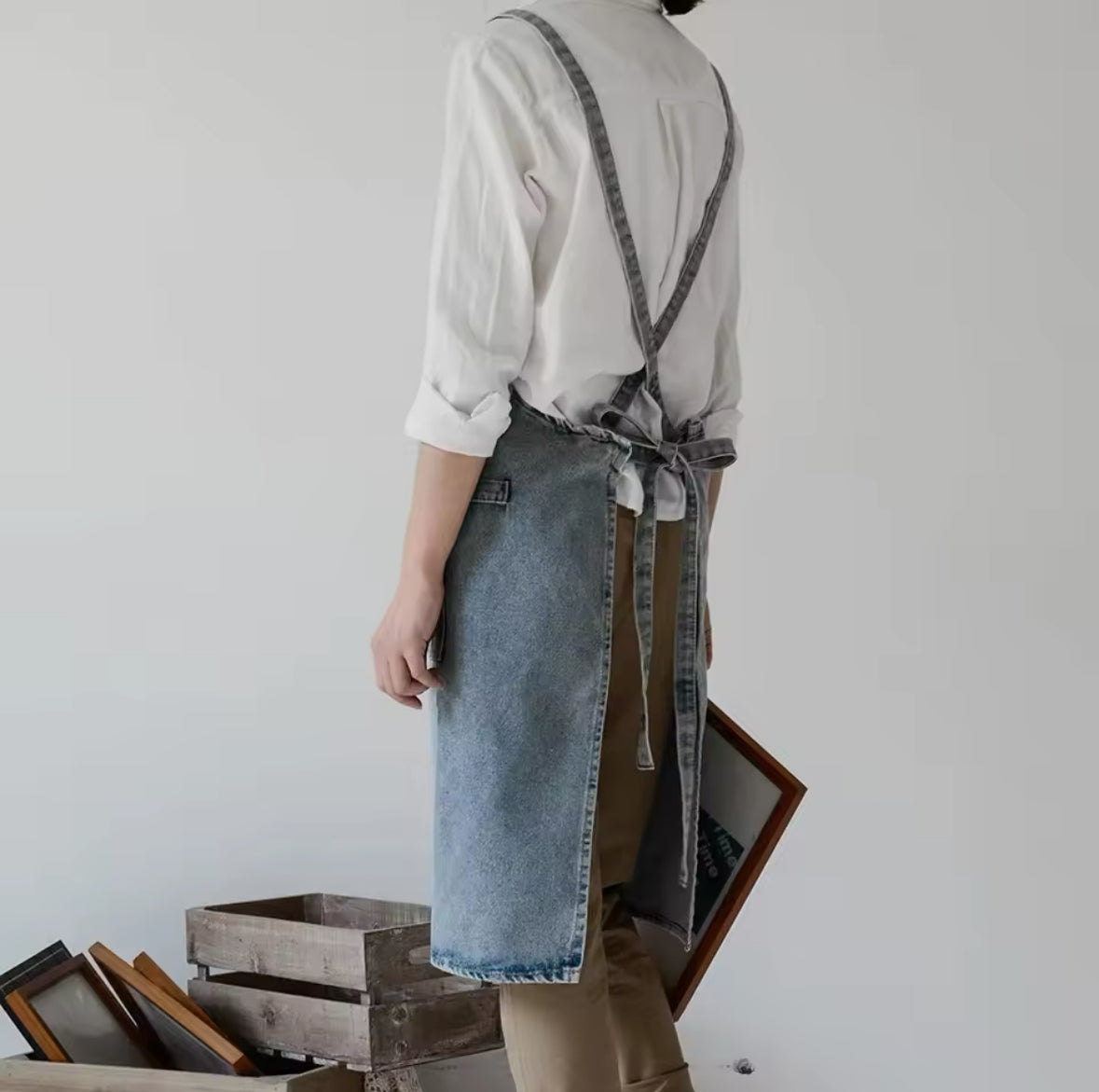 Apron - Denim | Soft texture - Japaneseknivesau