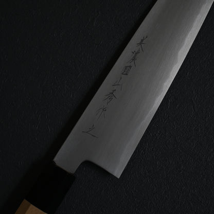 Minonuki yamahide gyuto kasumi shirogami White steel No2 240mm knife