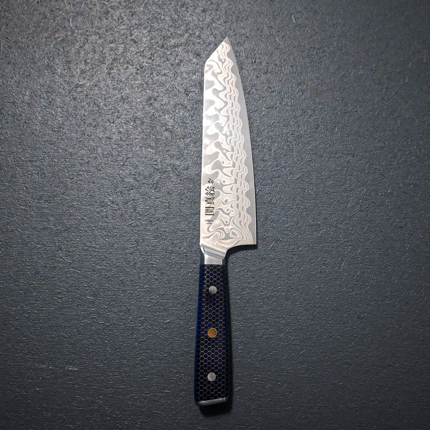 Seki Mae kiritsuke vg10 steel 210mm blue honey comb handle