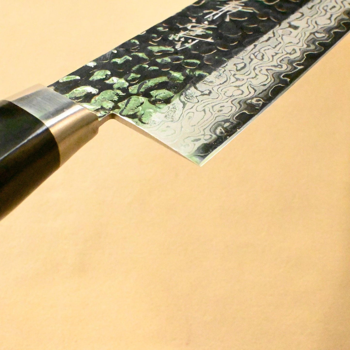 Takai Santoku hammered shinny damascus knife vg-10 160mm