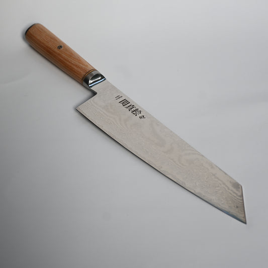 Seki mae Kiritsuke classic blonde damascus steel 210mm knife