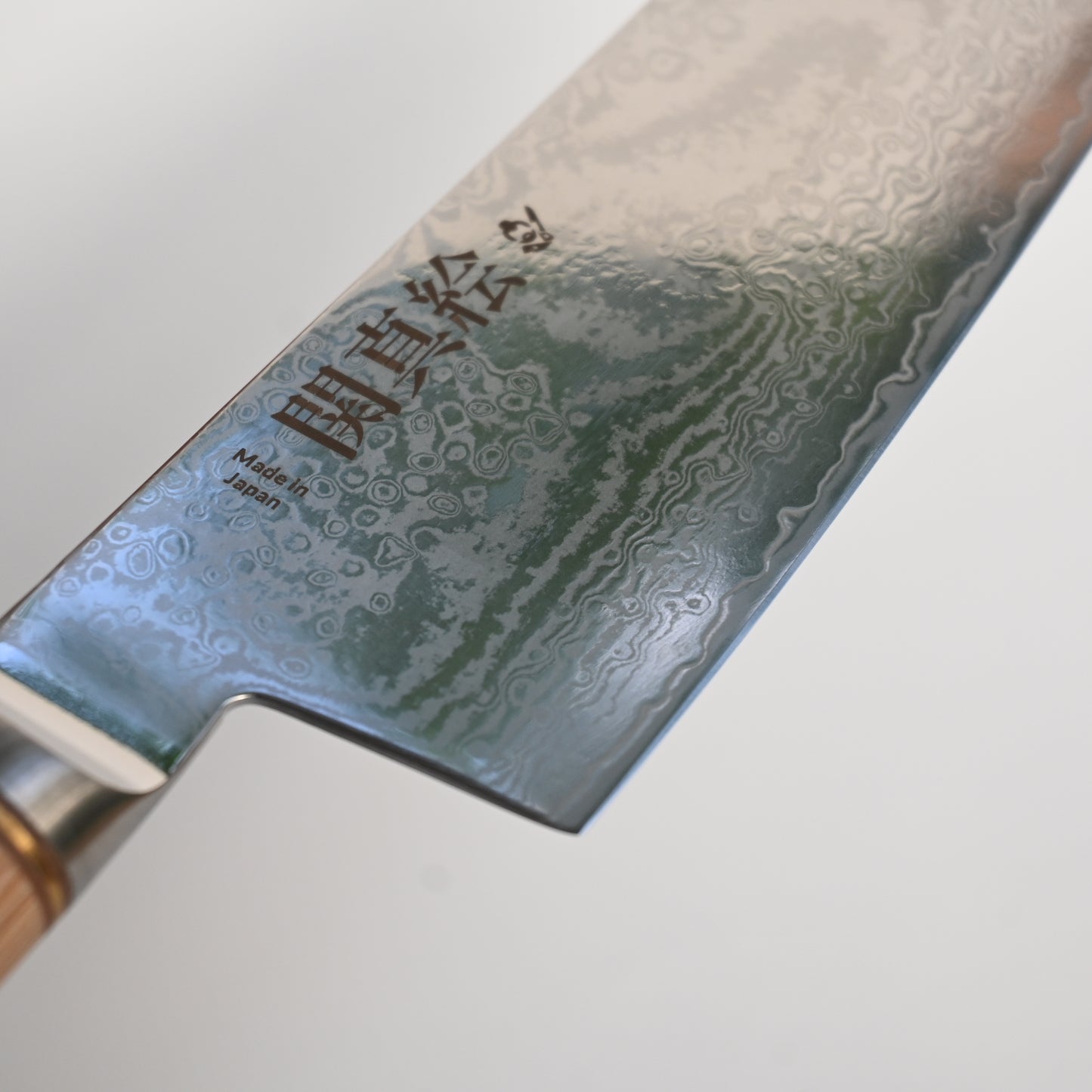 Seki mae Kiritsuke classic blonde damascus steel 210mm knife