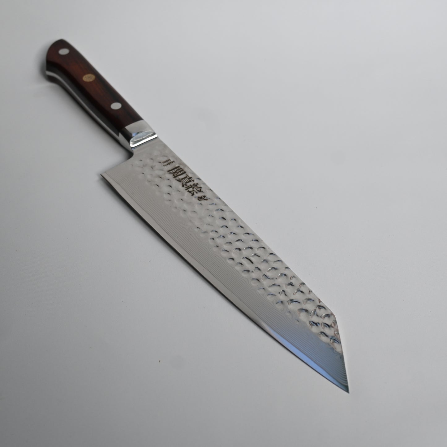 Seki Mae Kiritsuke damascus steel 210mm rosewood handle