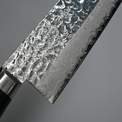 Takai Santoku hammered shinny damascus knife vg-10 160mm