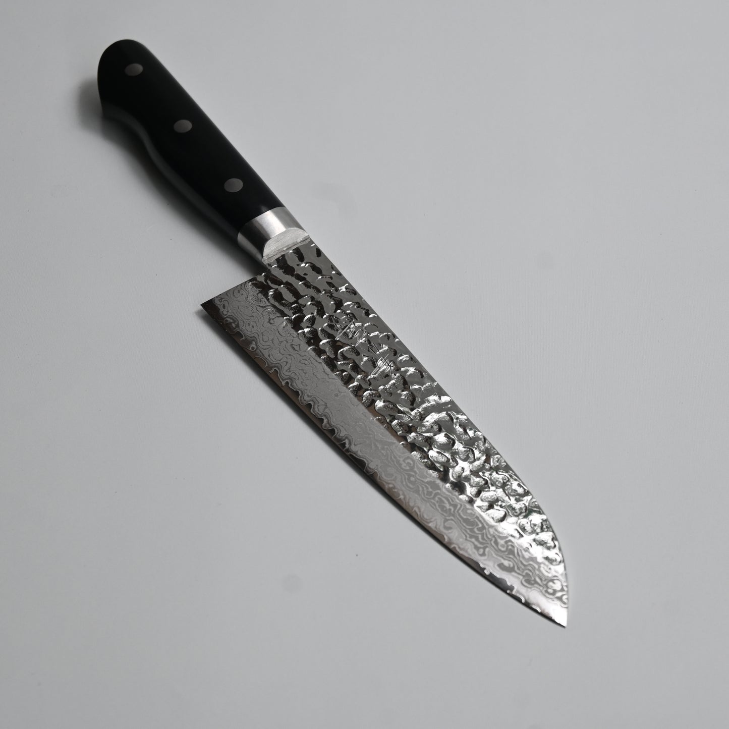 Takai Santoku hammered shinny damascus knife vg-10 160mm