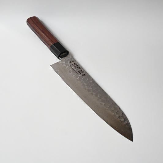 Seki mae Santoku knife 19C27 high carbon steel 240mm rosewood handle