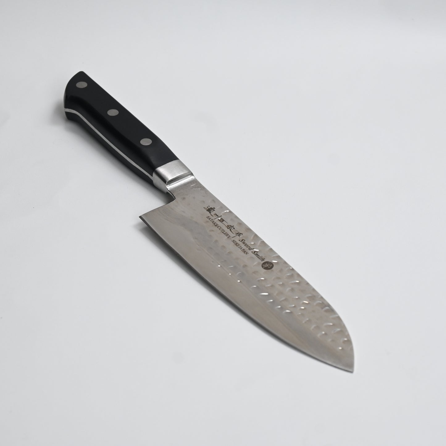 Satake Hammered Santoku Knife 170 mm Mov steel