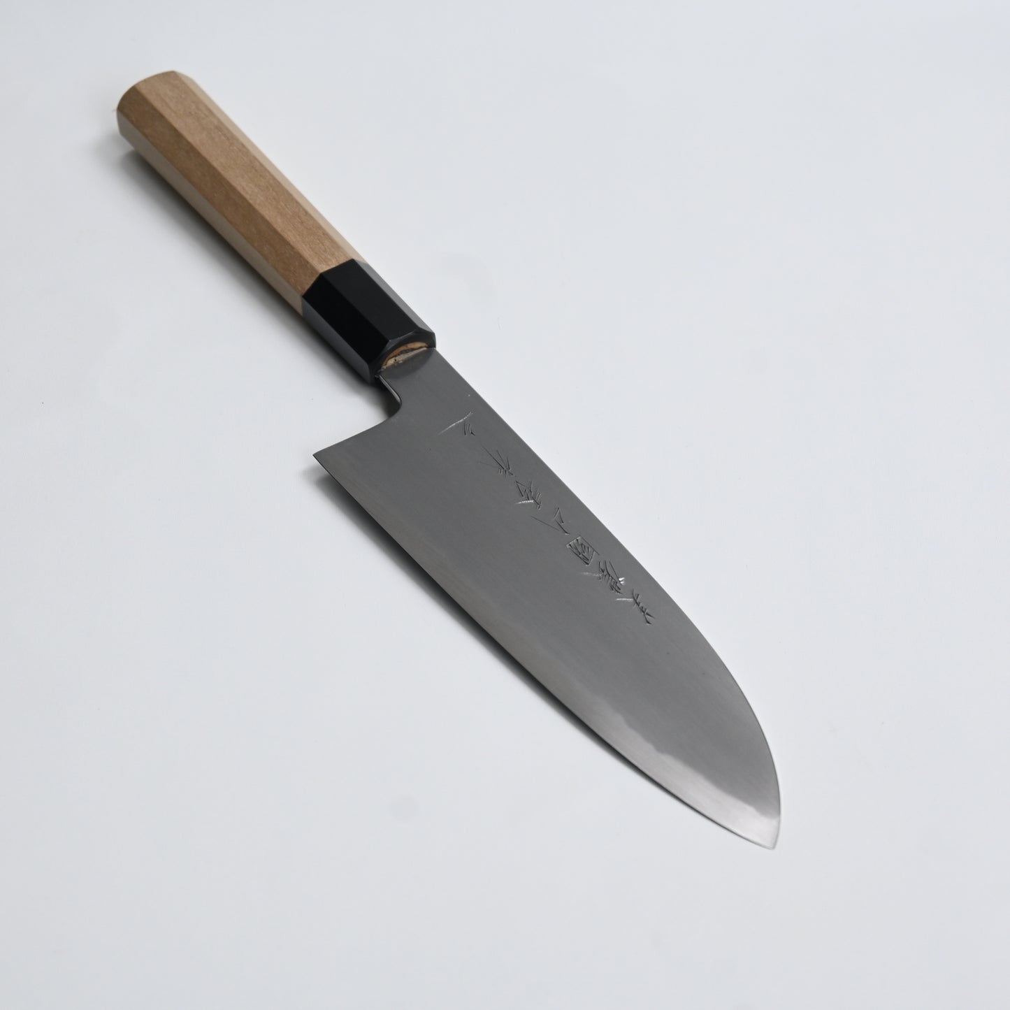 Minonokuni yamahide  Santoku shirogami kasumi White steel No2 180mm knife