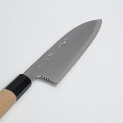 Minonokuni yamahide  Santoku shirogami kasumi White steel No2 180mm knife