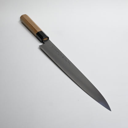 Minonokuni yamahide – Suhijiki (slicer) kasumi shirogami White steel No2 270mm knife