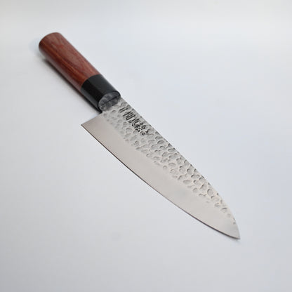 Kanetsune Gyuto hammered finish 180 mm