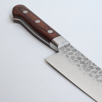 Takai - hammered damascus vg-10 woodhandle 180 mm