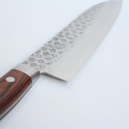 Takai - hammered damascus vg-10 woodhandle 180 mm