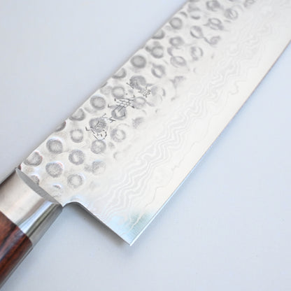 Takai - hammered damascus vg-10 woodhandle 180 mm