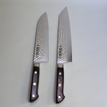 Seki mae hammered damascus Professional - 2 knives set