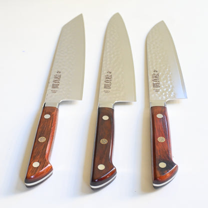 Seki mae - Hammered Pro | 3 knives set
