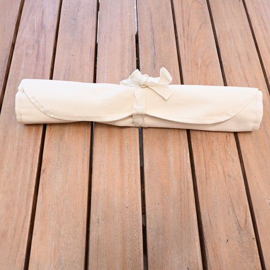 Knife Bag - créme Cotton XL | 6 pockets