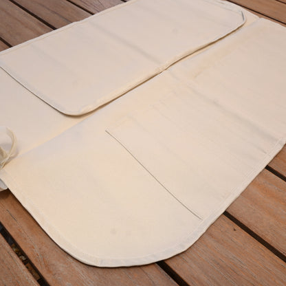 Knife Bag - créme Cotton XL | 6 pockets