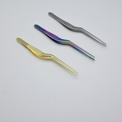 Offset Plating Tweezer 150 mm | Stainless steel