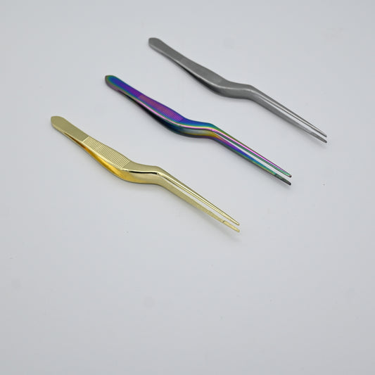Offset Plating Tweezer 150 mm | Stainless steel