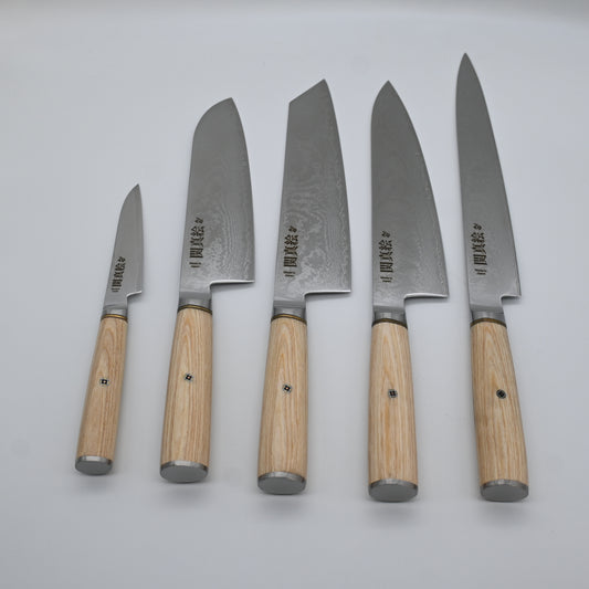 Seki mae Blonde set 5 knives