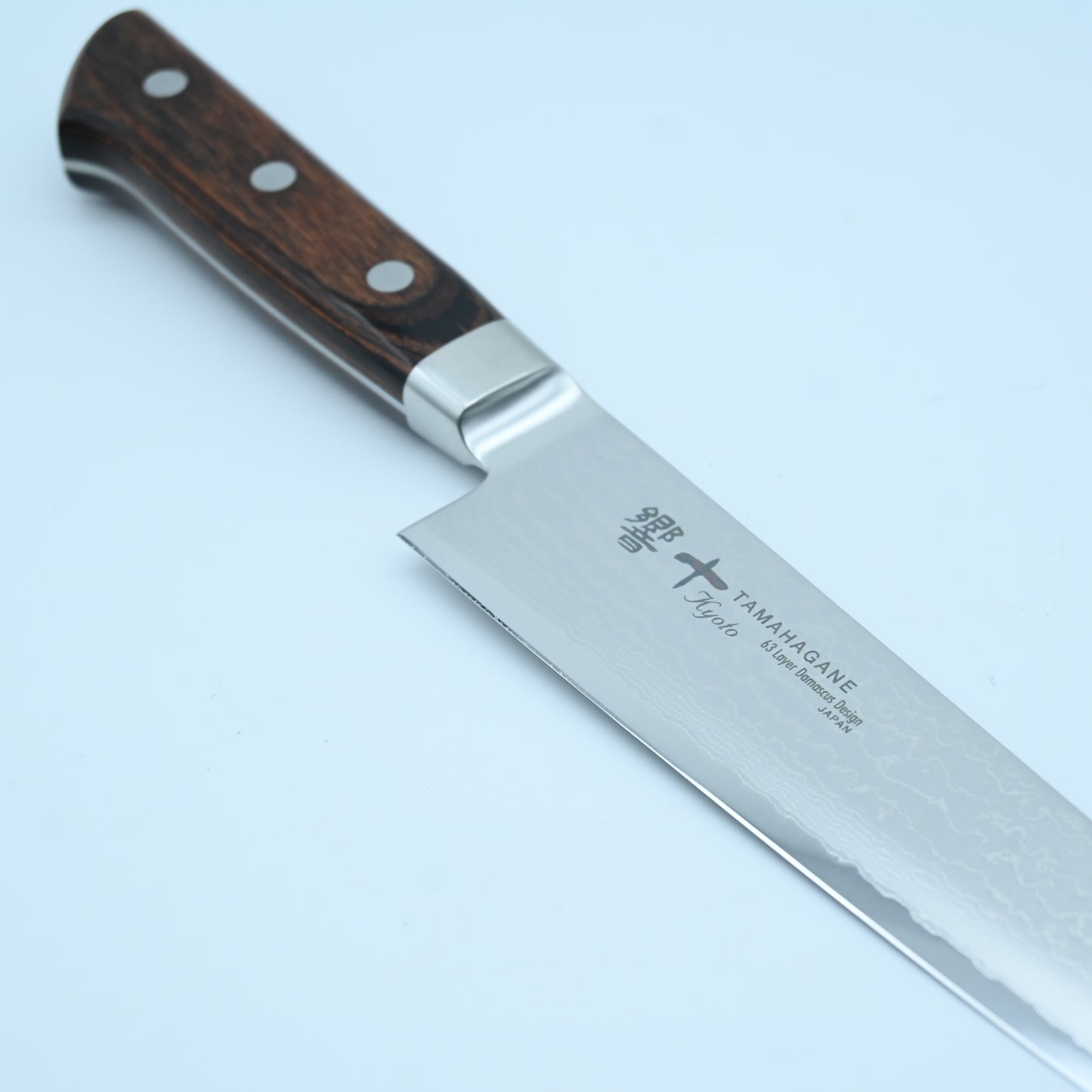 Tamagahane San Kyoto – Sujihiki  | 63 layers Damascus steel