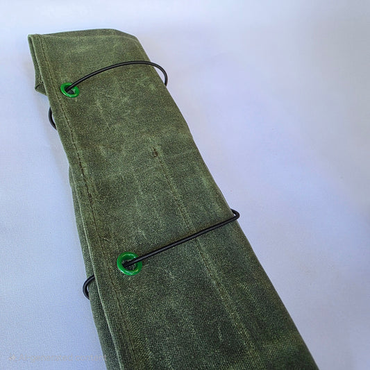 Knife Roll canvas suitable for knife and tools green