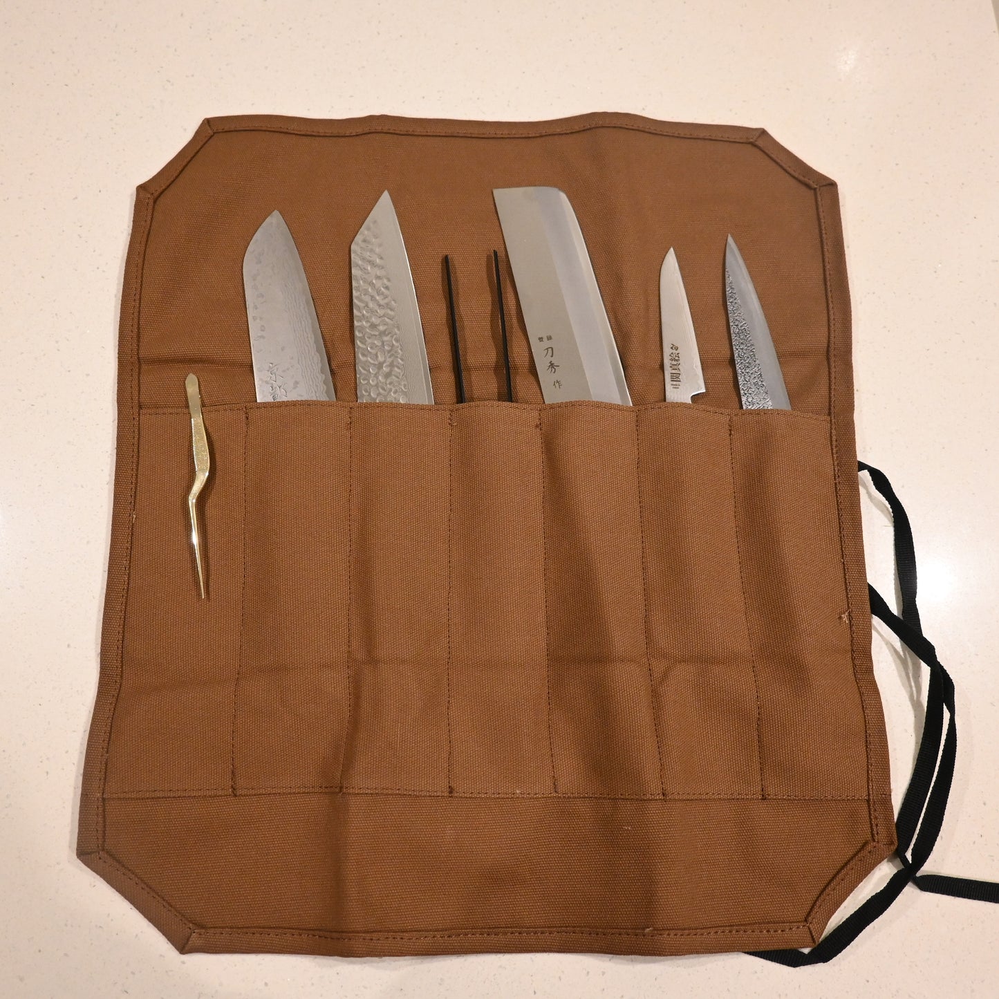 Knife Bag (Roll) - Brown