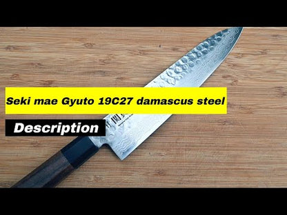 Seki mae - Chef knife, 240 mm | 19C27 Damascus steel