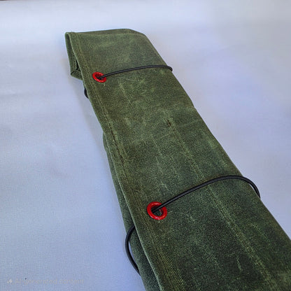 Knife Roll canvas suitable for knife and tools red