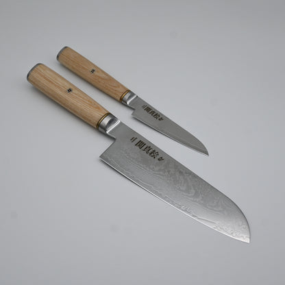 Seki mae classic blonde set santoku + petit