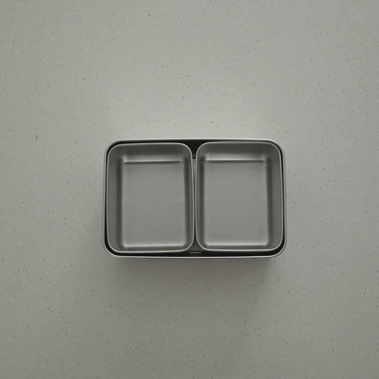 Yakumi Stainless steel pan - 2 compartments