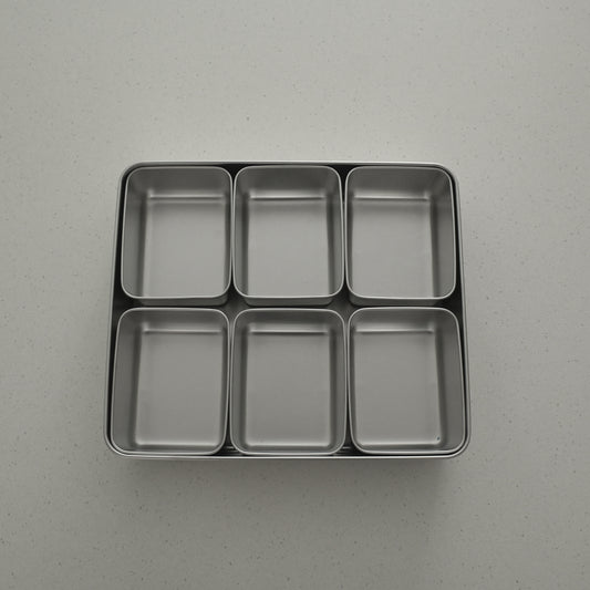 Yakumi Stainless steel pan - 6 compartments