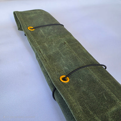 Knife Roll canvas suitable for knife and tools yellow